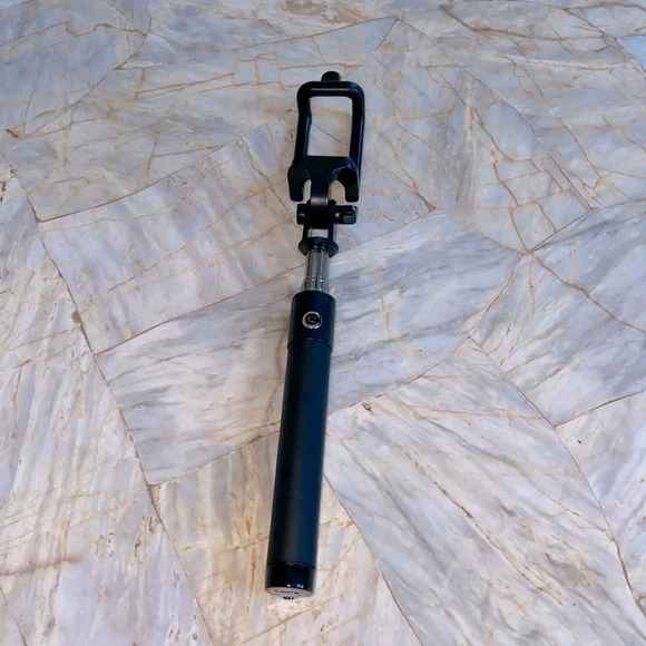Selfie Stick Bluetooth, Lightweight Monopod Aluminum Black